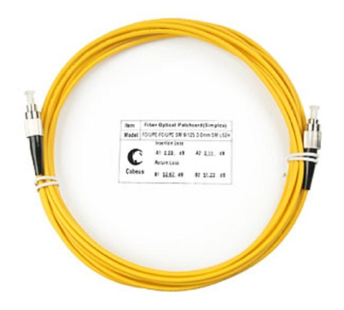 Cabeus FOP(s)-9-FC-FC-5m Шнур оптический simplex FC-FC 9/125 sm 5м LSZH