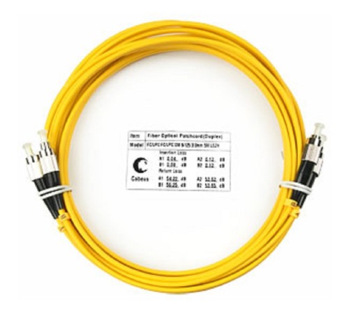 Cabeus FOP(d)-9-FC-FC-7m Шнур оптический duplex FC-FC 9/125 sm 7м LSZH