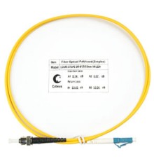 Cabeus FOP(s)-9-LC-ST-1m Шнур оптический simplex LC-ST 9/125 sm 1м LSZH
