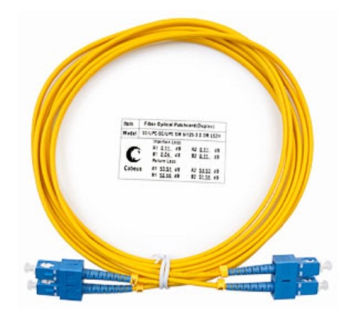 Cabeus FOP(d)-9-SC-SC-3m Шнур оптический duplex SC-SC 9/125 sm 3м LSZH