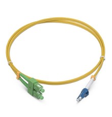 Cabeus FOP(d)-9-SC/APC-LC/UPC-1,5m Шнур оптический duplex SC/APC-LC/UPC 9/125 sm 1,5м LSZH