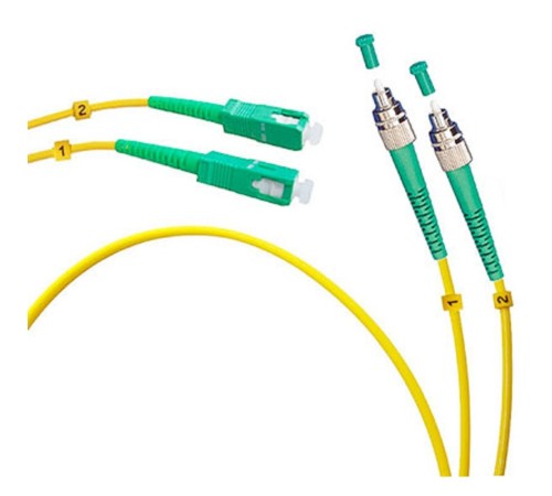 Cabeus FOP(d)-9-FC/APC-SC/APC-2m Шнур оптический duplex FC/APC-SC/APC 9/125 sm 2м LSZH