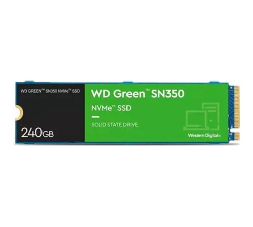 Твердотельный накопитель SSD WD Green 240GB M.2 2280 WDS240G2G0C Client SATA 6Gb/s, 2400/900, 3D TLC, 40TBW, Retail (882383) {10}
