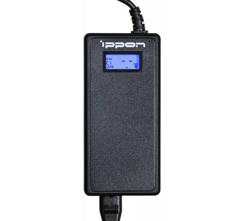 Блок питания Ippon D90U автоматический 90W 15V-19.5V 11-connectors 4.5A 1xUSB 2.1A от бытовой электросети LСD индикатор