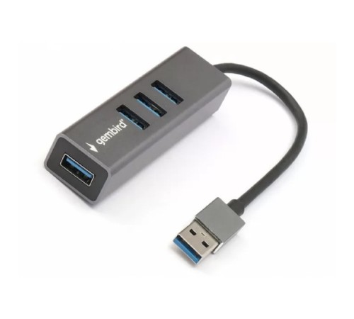 Gembird Разветвитель USB3.1 4xUSB, кабель USB 17см, алюминий (UHB-C454) Gembird Разветвитель USB3.1 4xUSB, кабель USB 17см, алюминий (UHB-C454)