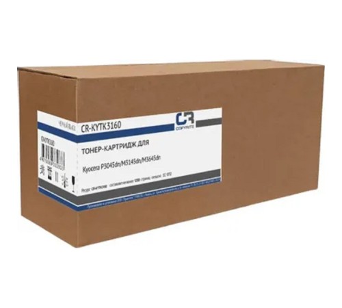 Картридж лазерный CopyRite CR-KYTK3160 TK-3160 черный (12500стр.) для Kyocera P3045dn/M3145dn/M3645d Картридж лазерный CopyRite CR-KYTK3160 TK-3160 черный (12500стр.) для Kyocera P3045dn/M3145dn/M3645d