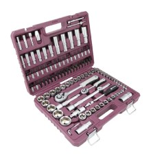 Thorvik TS108 Набор инструмента универсальный 1/4", 1/2"DR, 108 предметов