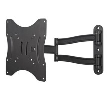 Кронштейн для телевизора Kromax TECHNO-3 серый 15"-40" макс.20кг настенный поворотно-выдвижной и наклонный