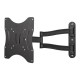 Кронштейн для телевизора Kromax TECHNO-3 серый 15"-40" макс.20кг настенный поворотно-выдвижной и наклонный