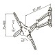Кронштейн для телевизора Kromax TECHNO-5 белый 15"-55" макс.35кг настенный поворот и наклон