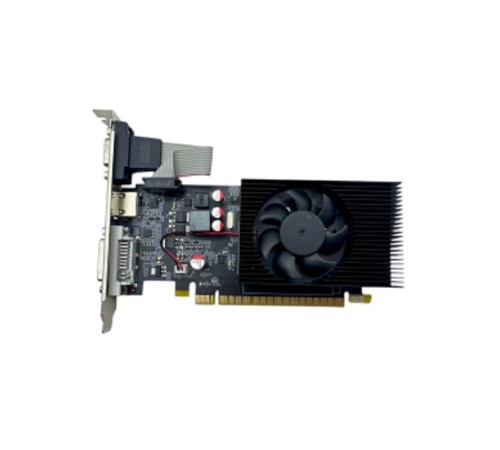 Видеокарта CBR GT730 2Gb DDR3, 128bit, 700Mhz, 1*HDMI + 1*DVI + 1*VGA, 49W, Ret [VGA-STXT730-2G-RTL]