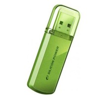 Флеш Диск Silicon Power 32Gb Helios 101 SP032GBUF2101V1N USB2.0 зеленый