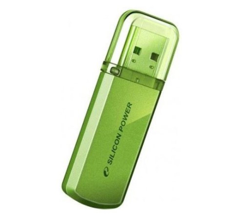 Флеш Диск Silicon Power 32Gb Helios 101 SP032GBUF2101V1N USB2.0 зеленый