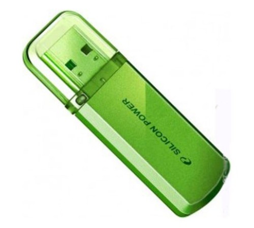 Флеш Диск Silicon Power 32Gb Helios 101 SP032GBUF2101V1N USB2.0 зеленый