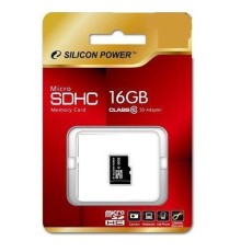 Флеш карта microSDHC 16Gb Class10 Silicon Power SP016GBSTH010V10 w/o adapter