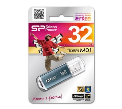 Флеш Диск Silicon Power 32Gb Marvel M01 SP032GBUF3M01V1B USB3.0 синий Флеш Диск Silicon Power 32Gb Marvel M01 SP032GBUF3M01V1B USB3.0 синий
