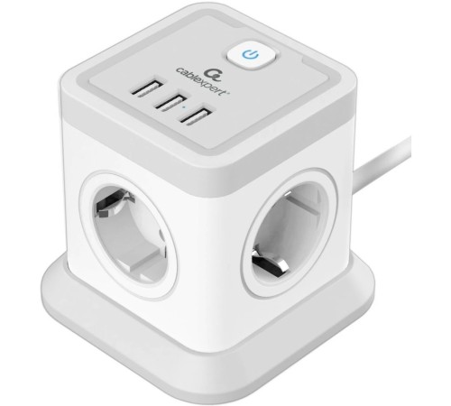Cablexpert Сетевой фильтр Tower TWR-4-U3-W-3 (4р, 10А, 3xUSB, 3.1А, 3м, ур.защиты 2+) белый, коробка {22558} Cablexpert Сетевой фильтр Tower TWR-4-U3-W-3 (4р, 10А, 3xUSB, 3.1А, 3м, ур.защиты 2+) белый, коробка {22558}