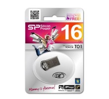 Silicon Power USB Drive 16Gb Touch T01 SP016GBUF2T01V1K {USB2.0, Black}