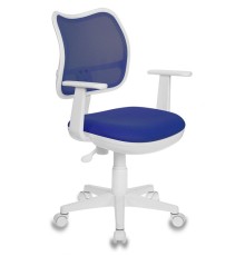 Кресло детское Бюрократ Ch-W797 синий сиденье синий TW-10 сетка/ткань крестовина пластик пластик белый