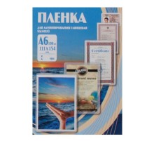 Пленка для ламинирования Office Kit 80мкм A6 (100шт) глянцевая PLP111*154/80
