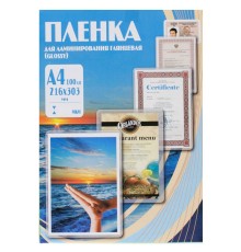 Пленка для ламинирования Office Kit 175мкм A4 (100шт) глянцевая 216x303мм PLP11523-1