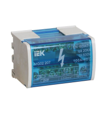 Iek YND10-2-07-100 Шины на DIN-рейку в корпусе (кросс-модуль) ШНК 2х7 L+PEN ИЭК