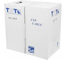 Кабель информационный Lanmaster TWT-5EFTP кат.5е F/UTP общий экран 4X2X24AWG PVC внутренний 305м серый