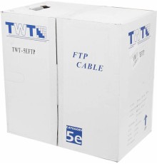 Кабель информационный Lanmaster TWT-5EFTP кат.5е F/UTP общий экран 4X2X24AWG PVC внутренний 305м серый