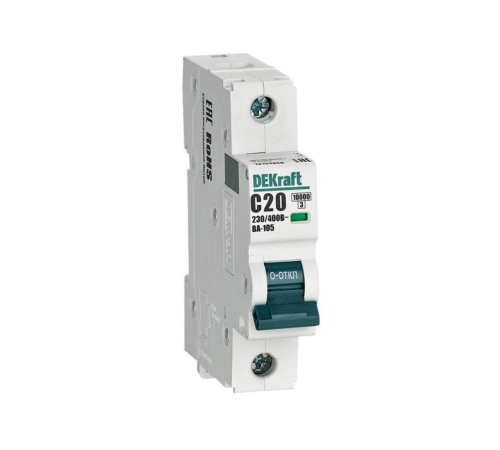Выключатель автоматический модульный 1п C 20А 10кА ВА-105 DEKraft 13154DEK