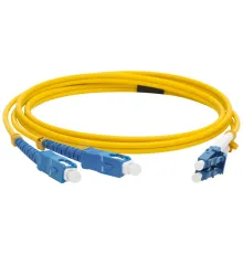 Кабель Патч-корд Lanmaster (LAN-2LC-2SC/SU-2.0) 2x9/125 OS1/OS2 LC дуплекс-SC дуплекс 2м