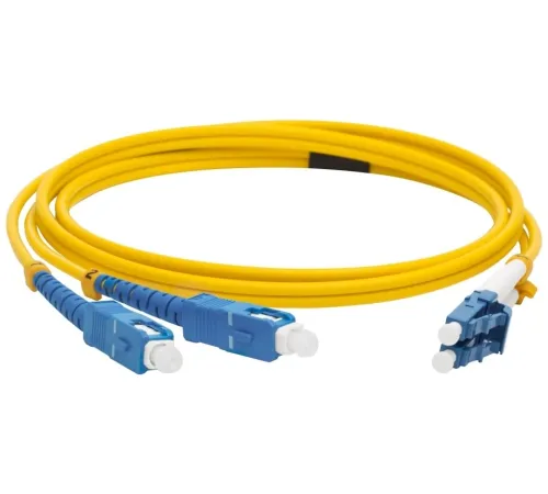 Кабель Патч-корд Lanmaster (LAN-2LC-2SC/SU-2.0) 2x9/125 OS1/OS2 LC дуплекс-SC дуплекс 2м Кабель Патч-корд Lanmaster (LAN-2LC-2SC/SU-2.0) 2x9/125 OS1/OS2 LC дуплекс-SC дуплекс 2м