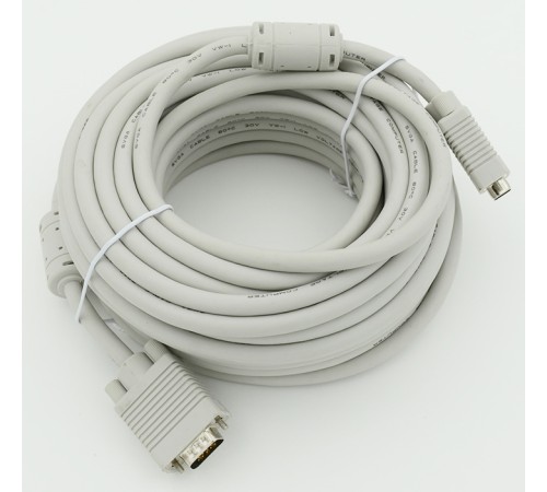 Кабель CABLE15 DB15 (m) DB15 (m) 15м феррит.кольца серый
