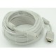 Кабель CABLE30 DB15 (m) DB15 (m) 30м феррит.кольца белый