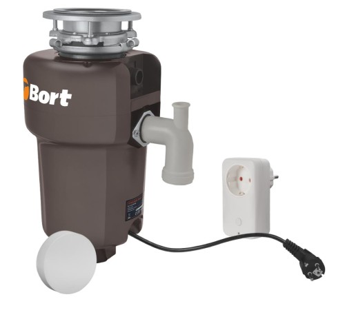 Bort Измельчитель пищевых отходов TITAN 5000 (Control) {Мощность л.с. 0,75 ; 560 Вт; 5,2 кг/мин; 3200 об/мин; 1400 мл; Металл ; набор аксессуаров 5 шт} [93410259]