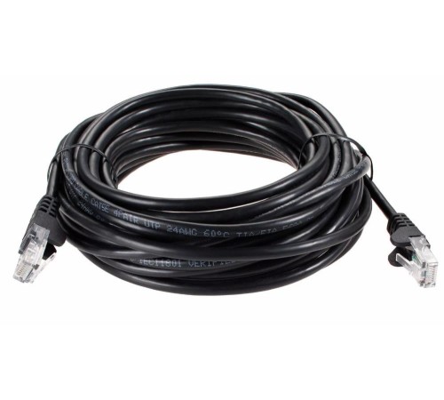 Кабель PATCH CAT5E UTP 15M ANP511_15M_BK BLACK AOPEN