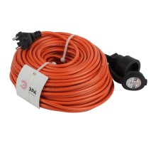 Удлинитель силовой Эра UPx-1-2x1-40m-IP44 (Б0046808) 2x1.0кв.мм 1розет. 40м ПВС 10A без катушки оранжевый