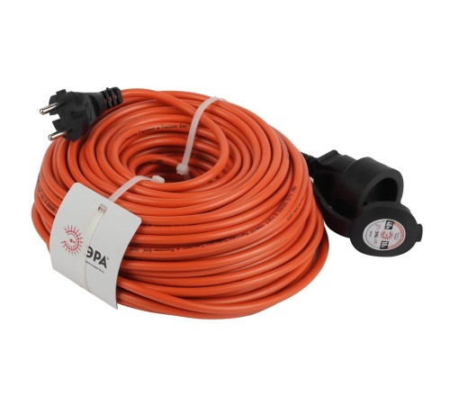 Удлинитель силовой Эра UPx-1-2x1-40m-IP44 (Б0046808) 2x1.0кв.мм 1розет. 40м ПВС 10A без катушки оранжевый