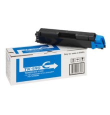Картридж лазерный Kyocera TK-590C 1T02KVCNL0 голубой (5000стр.) для Kyocera FSC2026/2126