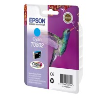 Картридж струйный Epson T0802 C13T08024011 голубой (885стр.) (7.4мл) для Epson P50/PX660