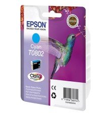Картридж струйный Epson T0802 C13T08024011 голубой (885стр.) (7.4мл) для Epson P50/PX660
