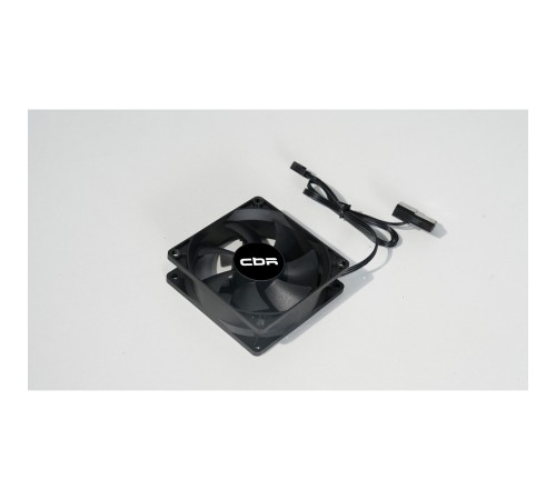 CBR Вентилятор для корпуса CBR-CF-8025-1600B, 80*80*25мм, 3-pin+molex, 1600 RPM, 30 CFM, 24.6 dBA