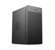 CBR Корпус mATX Minitower V285, без БП, 1*USB Type-C, 1*USB 3.0, 1*USB 2.0, HD Audio+Mic, кабель питания 1.2м, Black [PCC-MATX-V285-WPSU]