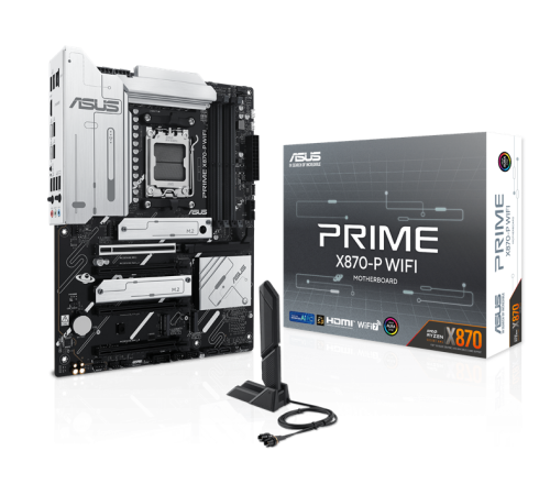 Материнская плата Asus PRIME X870-P WIFI SocketAM5 AMD X870 4xDDR5 ATX AC`97 8ch(7.1) 2.5Gg RAID+HDMI