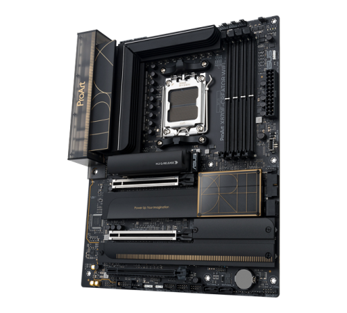 Материнская плата Asus PROART X870E-CREATOR WIFI SocketAM5 AMD X870 4xDDR5 ATX AC`97 8ch(7.1) 1 x 10Gigabit + 1 x 2.5Gigabit RAID+HDMI+DP