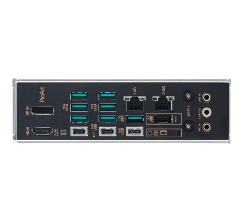Материнская плата Asus PROART X870E-CREATOR WIFI SocketAM5 AMD X870 4xDDR5 ATX AC`97 8ch(7.1) 1 x 10Gigabit + 1 x 2.5Gigabit RAID+HDMI+DP