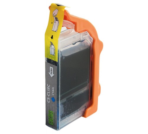 Картридж струйный Cactus CS-CLI8C голубой (12мл) для Canon Pixma MP470/MP500/MP510/MP520/MP530 MP600/MP800/MP810/MP830/MP970/iP3300/iP3500/iP4200/iP4300/iP5200/iP5300/iP6600D/iP6700D/MX700/MX850/iX4000/iX5000/Pro9000/9000/Mark II