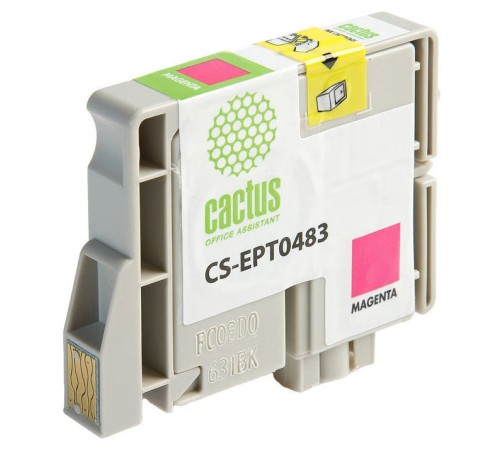 Картридж струйный Cactus CS-EPT0483 пурпурный (14.4мл) для Epson Stylus Photo R200/R220/R300/R320/R340/RX500/RX600/RX620/RX640