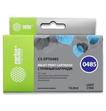 Картридж струйный Cactus CS-EPT0485 светло-голубой (14.4мл) для Epson Stylus Photo R200/R220/R300/R320/R340/RX500/RX600/RX620/RX640