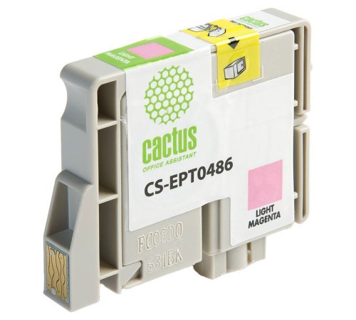 Картридж струйный Cactus CS-EPT0486 светло-пурпурный (14.4мл) для Epson Stylus Photo R200/R220/R300/R320/R340/RX500/RX600/RX620/RX640