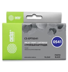Картридж струйный Cactus CS-EPT0541 черный (16.2мл) для Epson Stylus Photo R800/R1800